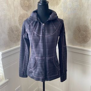 Gray Athleta hooded jacket, women’s medium